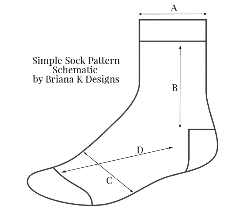 How to Crochet Socks and Customize Fit With Sizing Guides - Briana K Designs