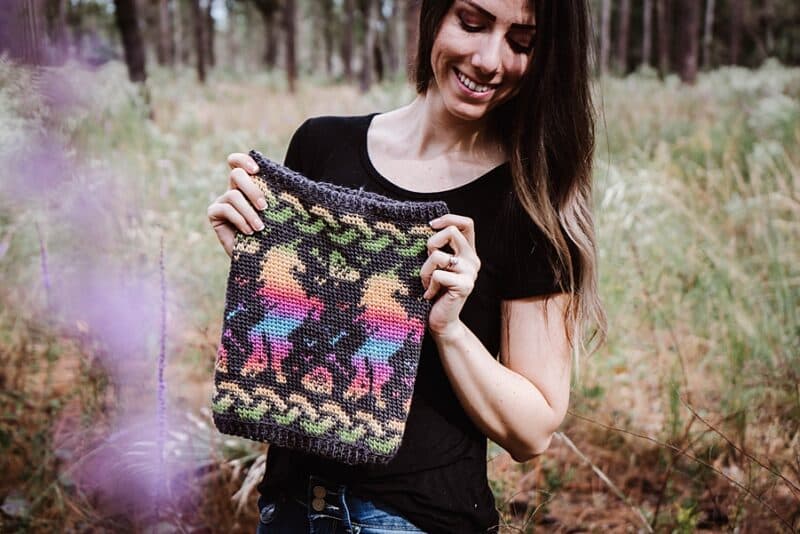 Unicorn Crochet Cowl