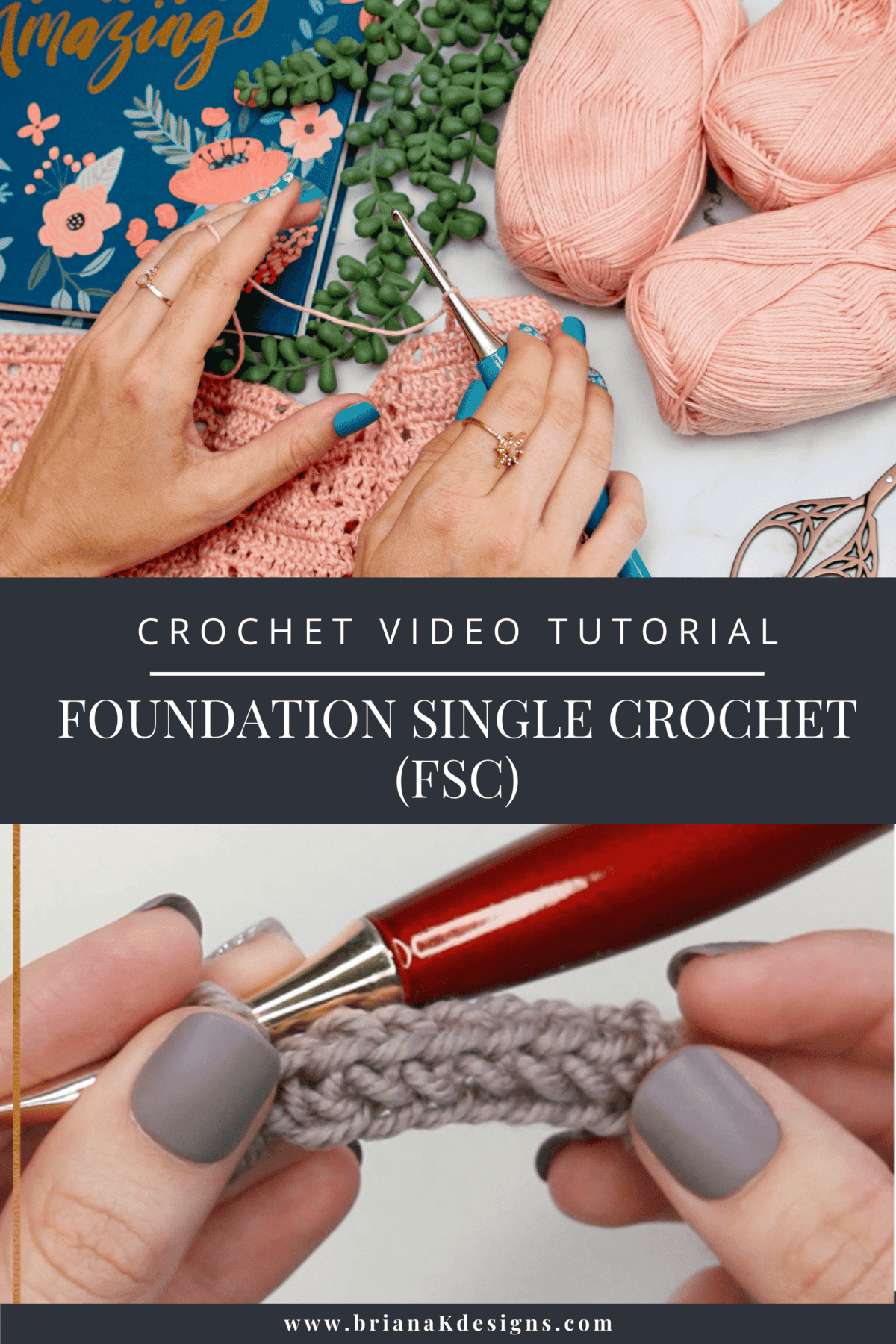 How to Easily Foundation Single Crochet (FSC)