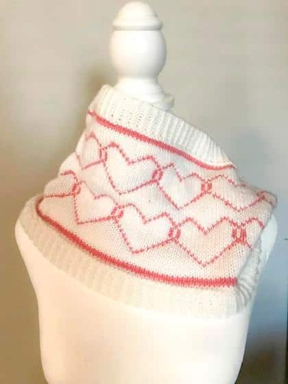 heart cowl knit pattern
