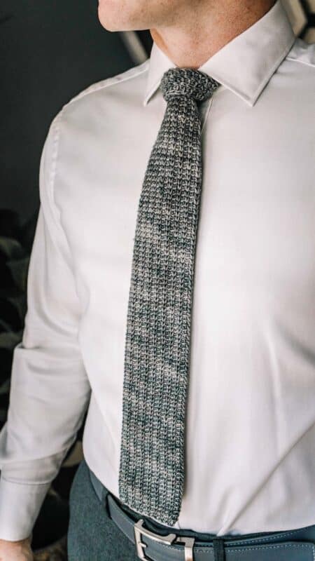 Padrão de gravata de crochê
