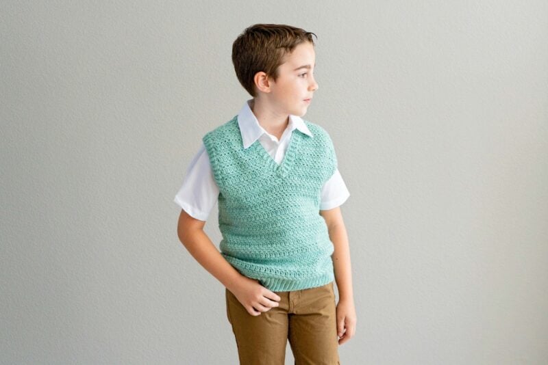 Heatherly Easy Vest Crochet Pattern