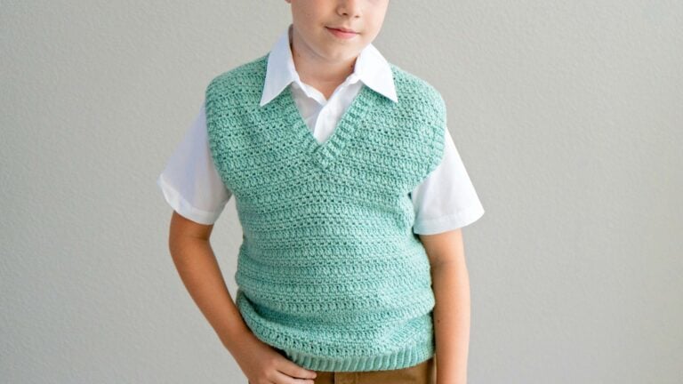 Heatherly Easy Crochet Vest Pattern