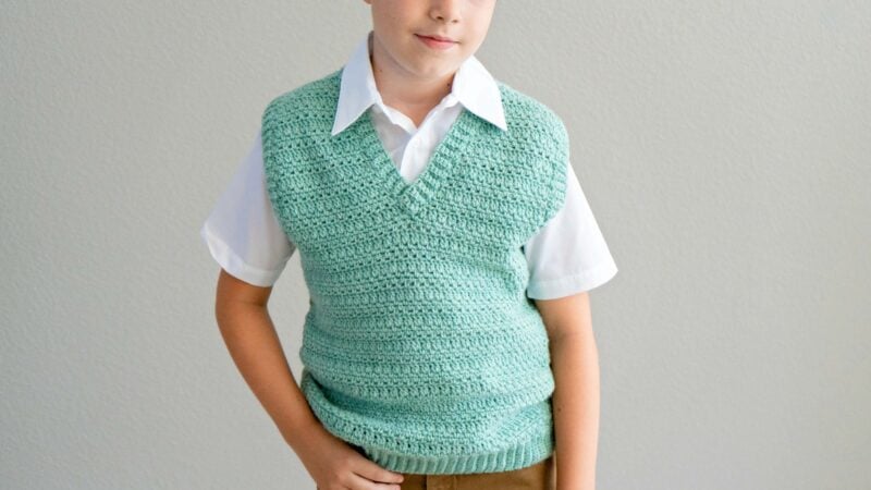 Heatherly Easy Vest Crochet Pattern