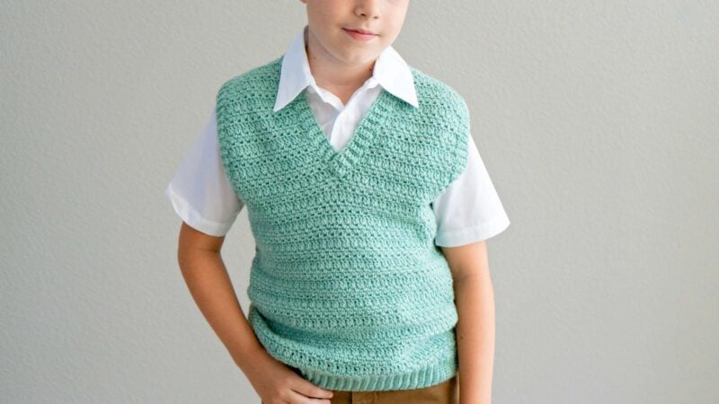 Heatherly Easy Free Crochet Vest Pattern 18 Sizes Briana K Designs