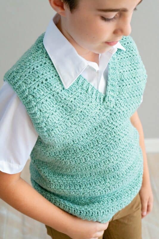 Heatherly Easy Vest Crochet Pattern