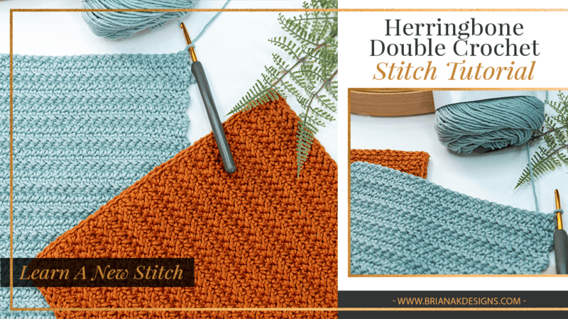 Herringbone Double Crochet Stitch