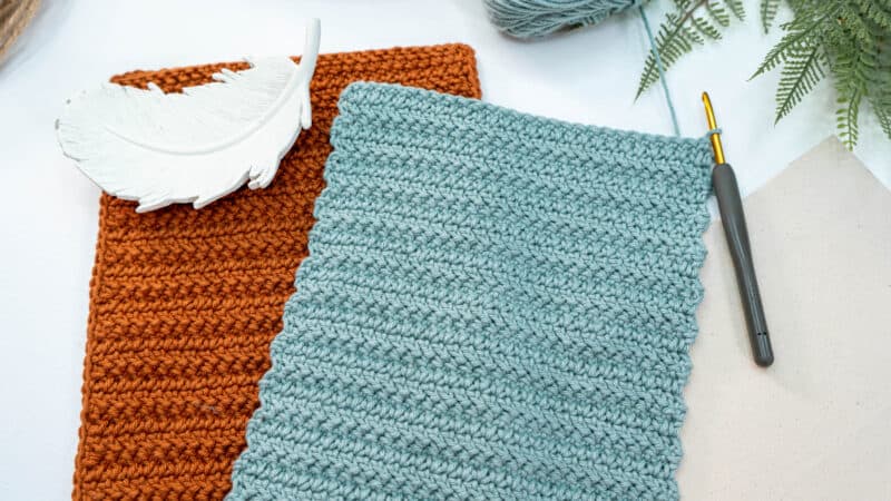 Herringbone Double Crochet Stitch