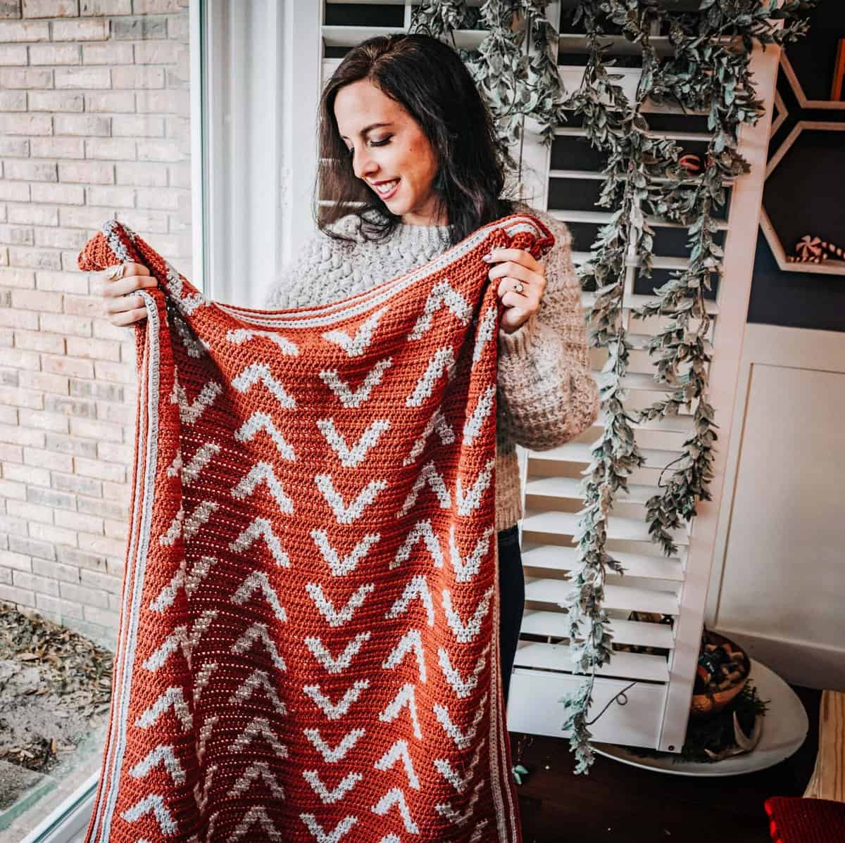 Arrow Crochet Blanket