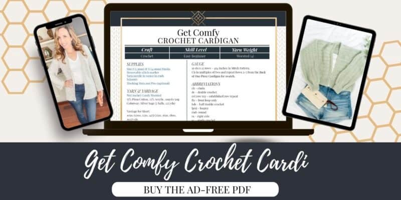 Comfy Cardi Crochet Pattern Download