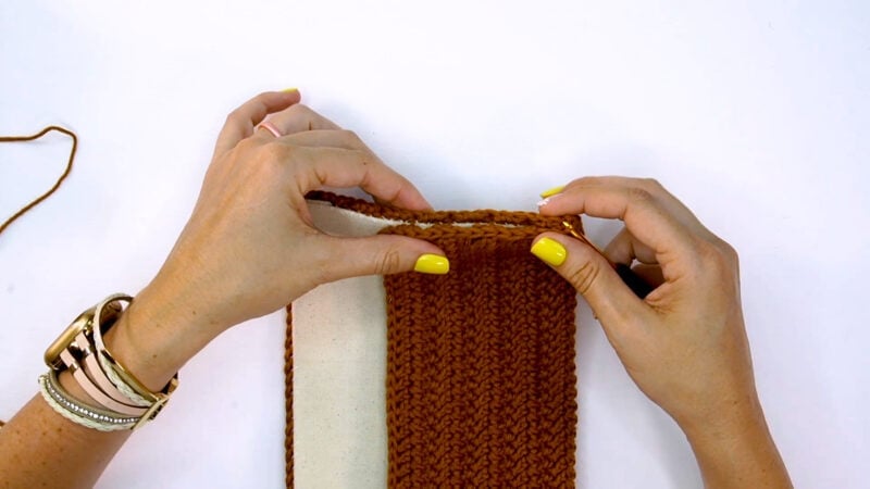 Herringbone Crochet Clutch free Pattern