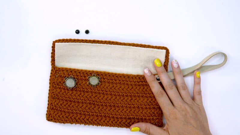 Herringbone Crochet Clutch free Pattern