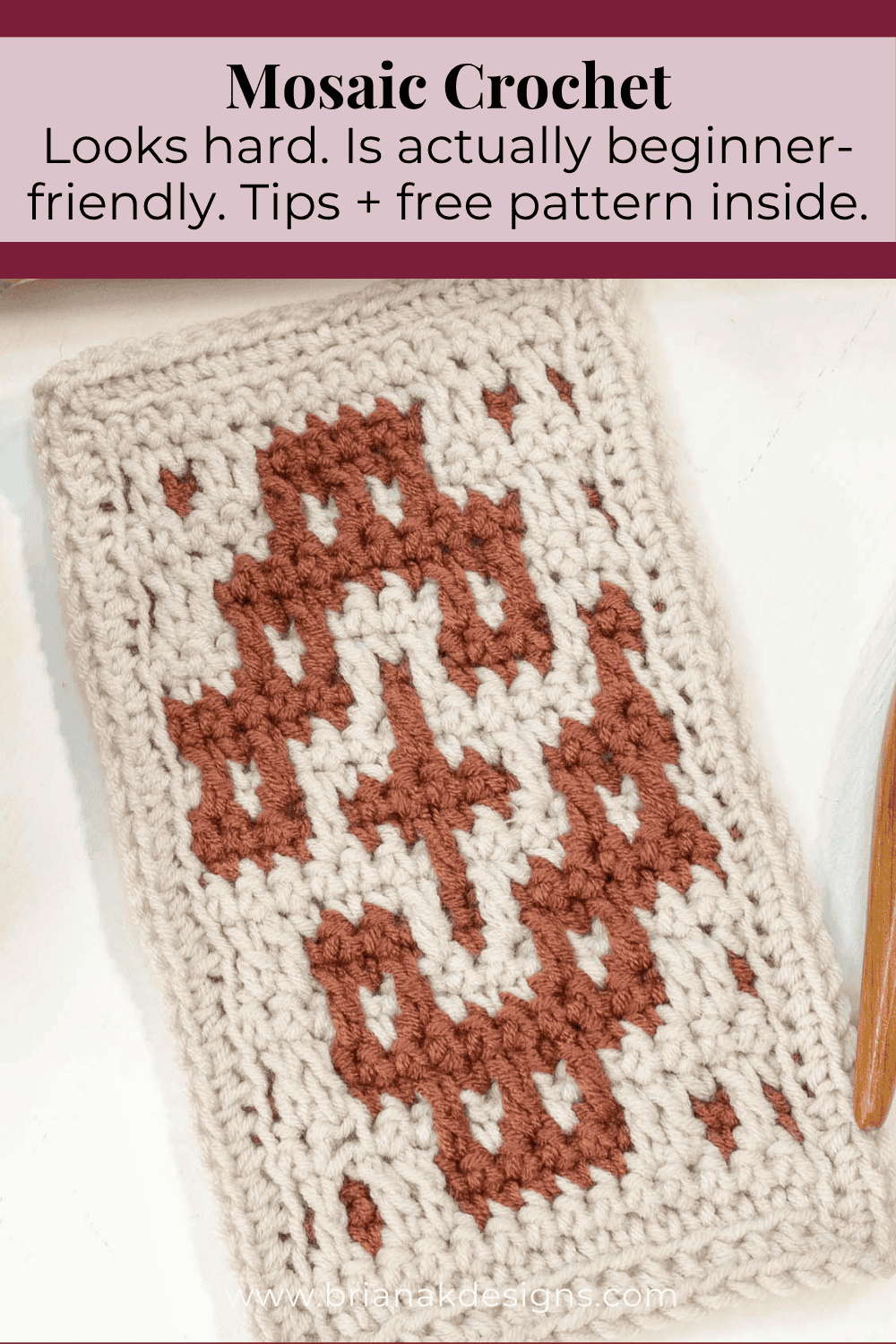Mosaic Crochet Tips & Tricks + Free Pattern - Briana K Designs