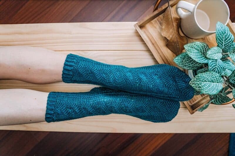 Cozy Knit Cabled Socks Workshop