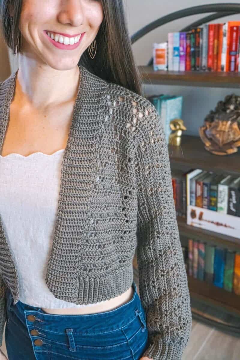 Crosa - Diamond Crochet Cardigan – All-Season Lace Cover-Up