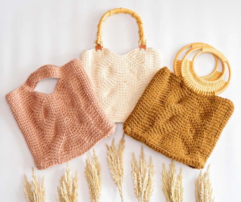 How to crochet handles on a bag, a basic pattern for bag handles