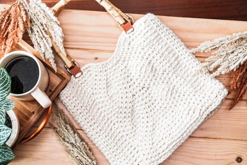 Royal Antler Mock Cable Crochet Bag (2 of 20)