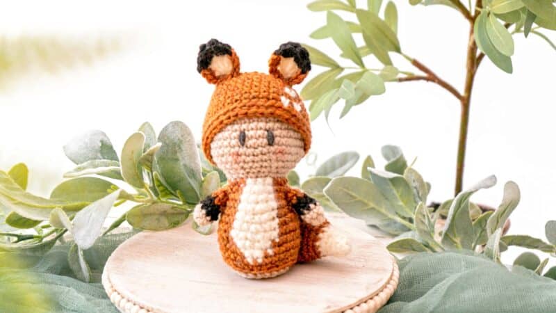 Woodland Fox Crochet Amigurumi Doll
