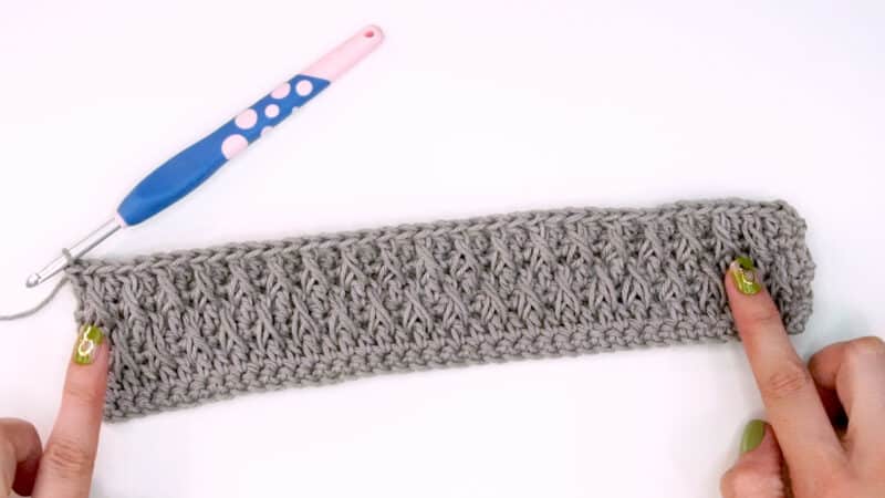 Alpine Stitch Crochet Bandeau, Easy Crochet Pattern, Crochet