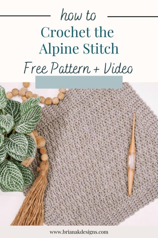 Ultimate Alpine Stitch Crochet Tutorial, Stitch Chart, and Video - You  Should Craft