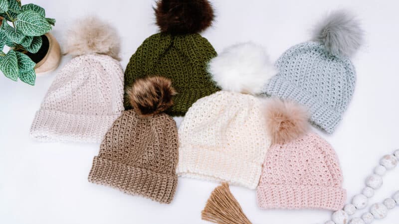 53 Free Crochet Hat Patterns Bulky Yarn: Easy Projects - A More Crafty Life