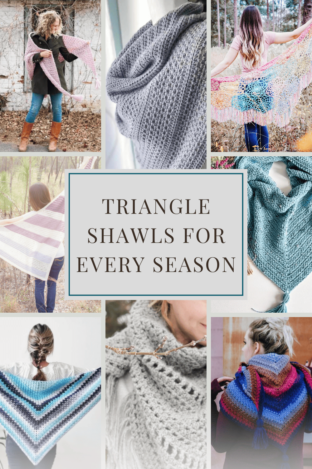 Stylish Triangle Shawls Crochet Patterns For All Year Long