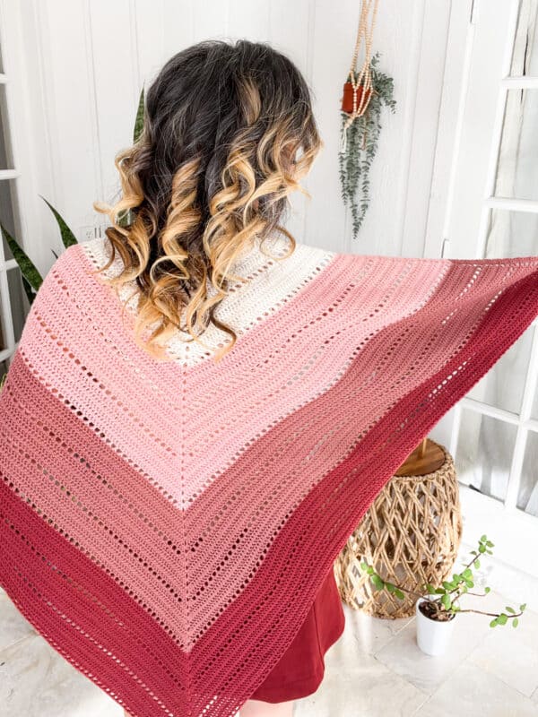 This Should Be Your First Triangle Crochet Shawl Free Pattern - Briana K  Designs