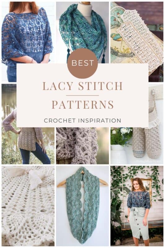 Inspiration for the best lacy crochet stitch patterns.