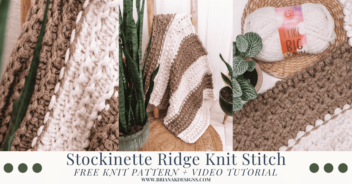 Knit a Cozy Blanket with the Ridge Stitch Free Pattern