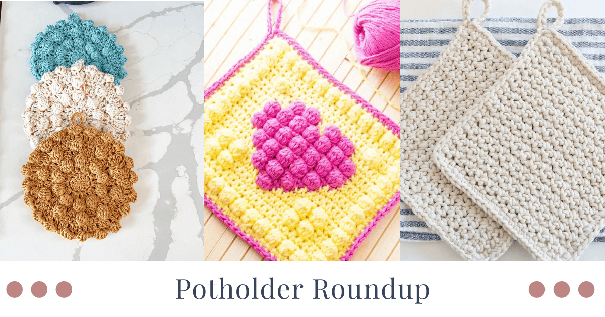 Crochet Cast Iron Handle Cover & Double Thick Hot Pad, Free Pattern