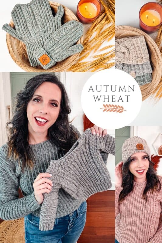 Autumn wheat knitting pattern.