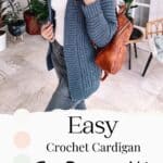 Easy Crochet Cardigan pattern for free.