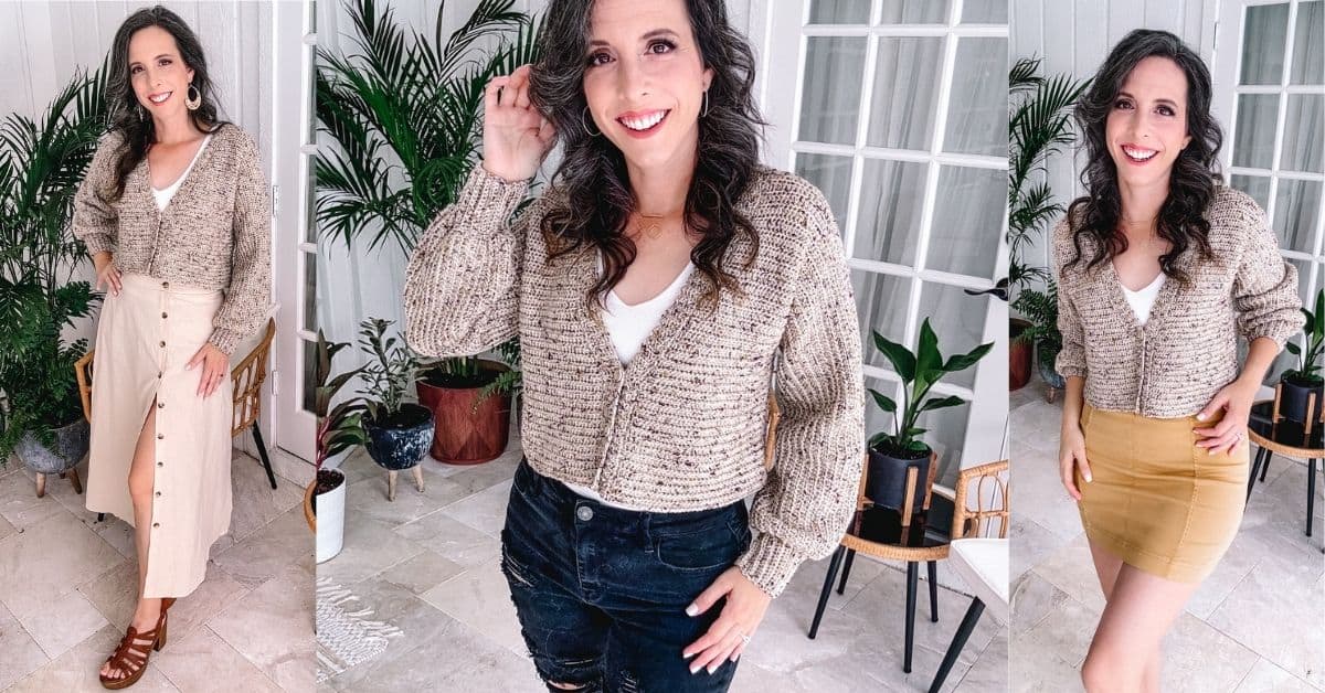 Fully Fashion Vintage Angora Rabbit Hair Pearl Long Sleeve