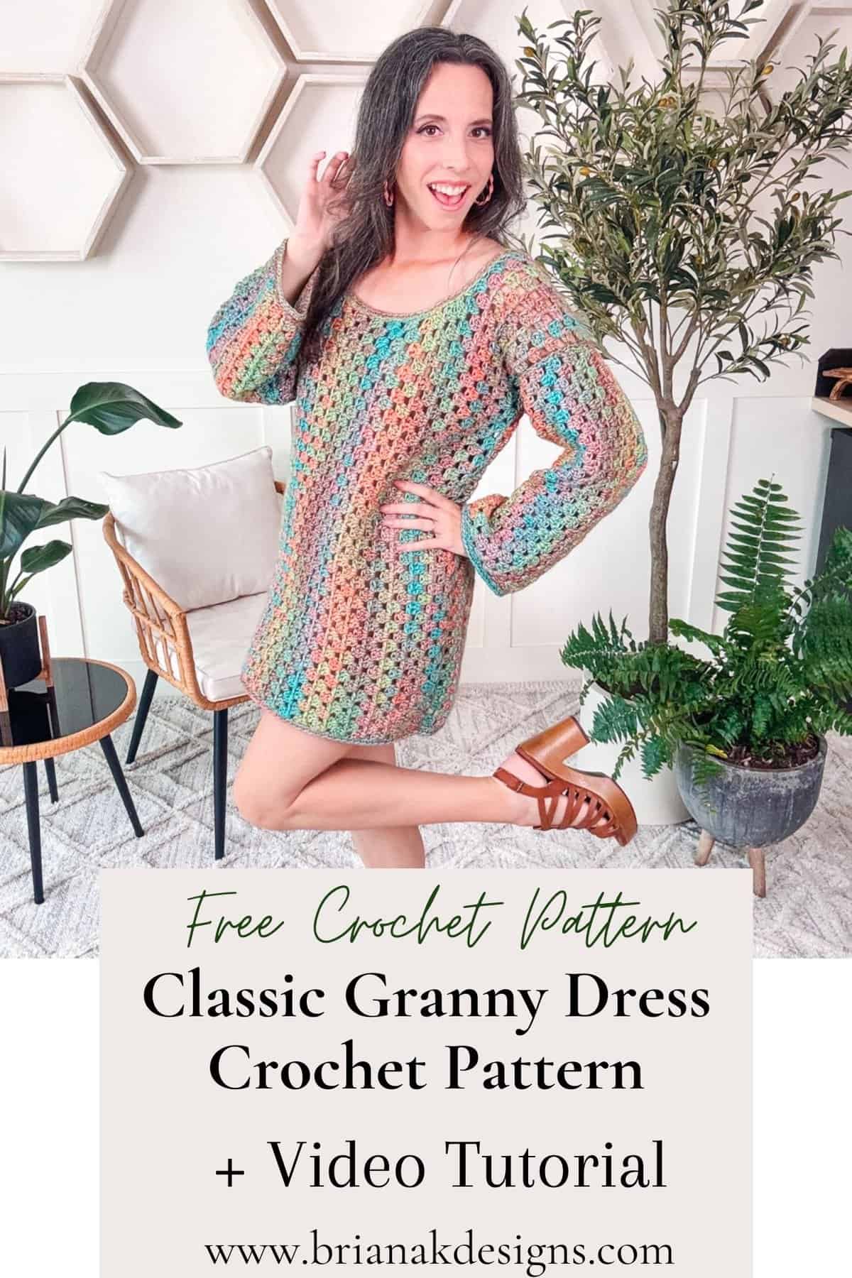 Classic Granny Stitch Dress - Free Pattern