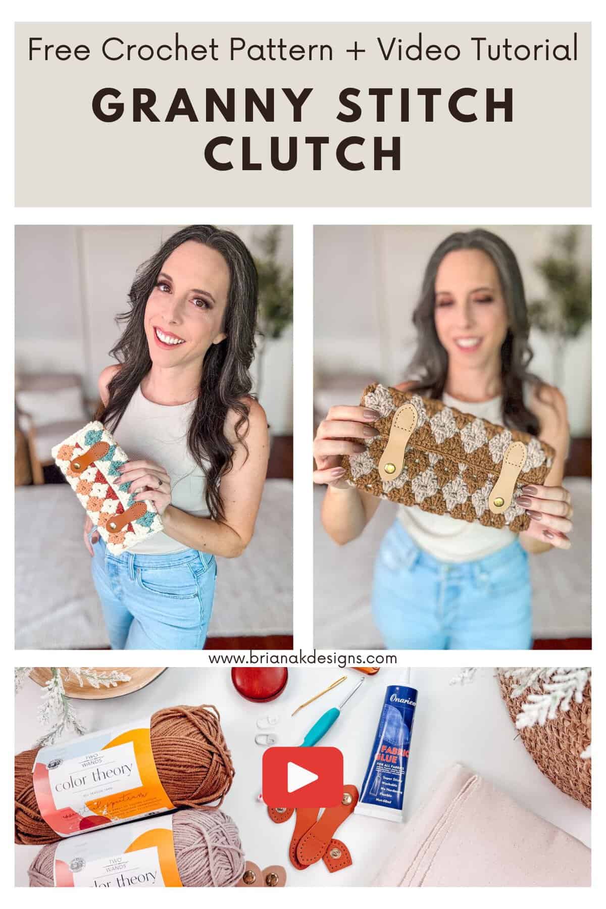 Granny Stitch Crochet Clutch Pattern - Free Pattern