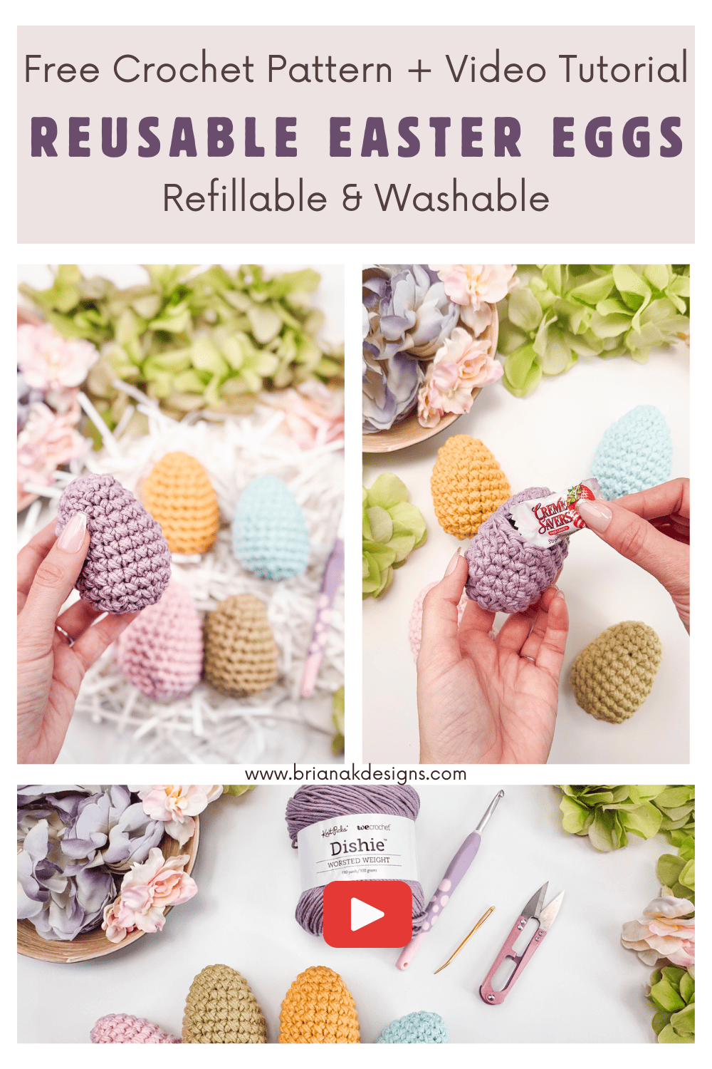 Free Reusable Crochet Easter Egg Pattern
