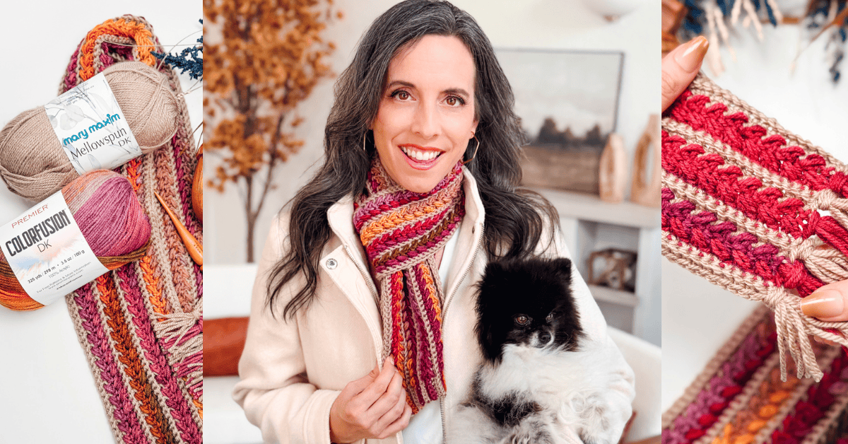 Wheat Stitch™ Scarf Crochet Pattern – Cozy Texture & Timeless
