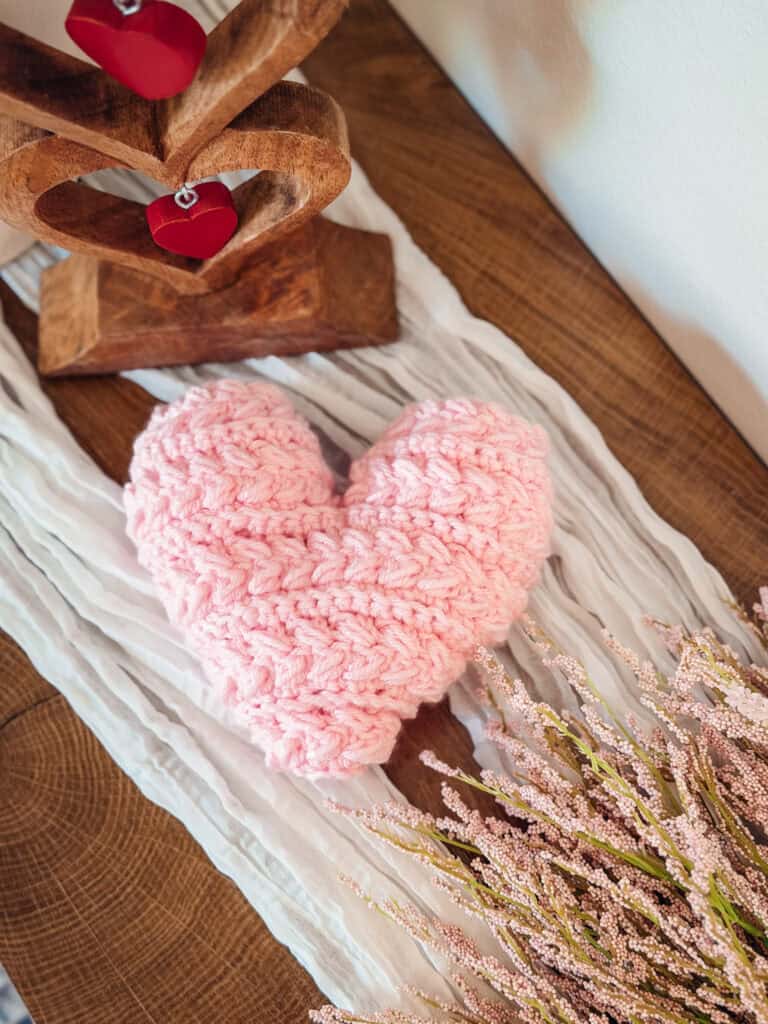 Wheat Stitch™ Crochet Heart Pattern