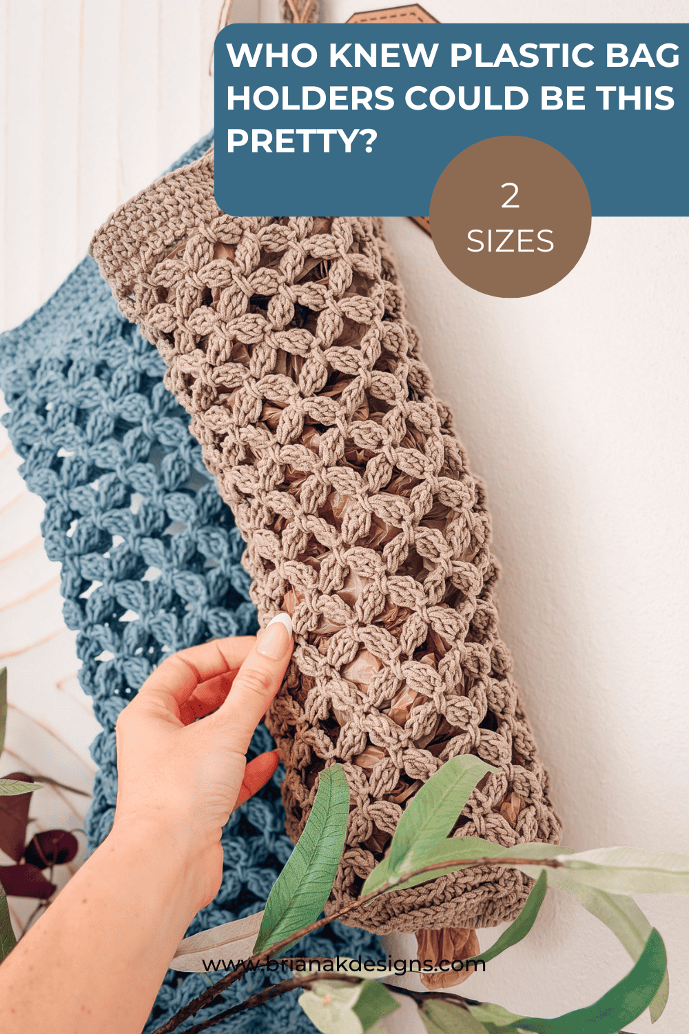 Circle Leaf Plastic Bag Holder — Free Crochet Pattern - Briana K Designs
