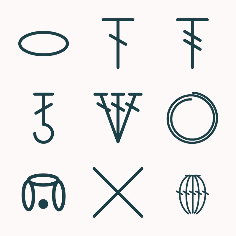 Chart Symbols crochet tool from the Briana K Stitch app