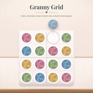 Granny Grid free crochet game from the Briana K Stitch app